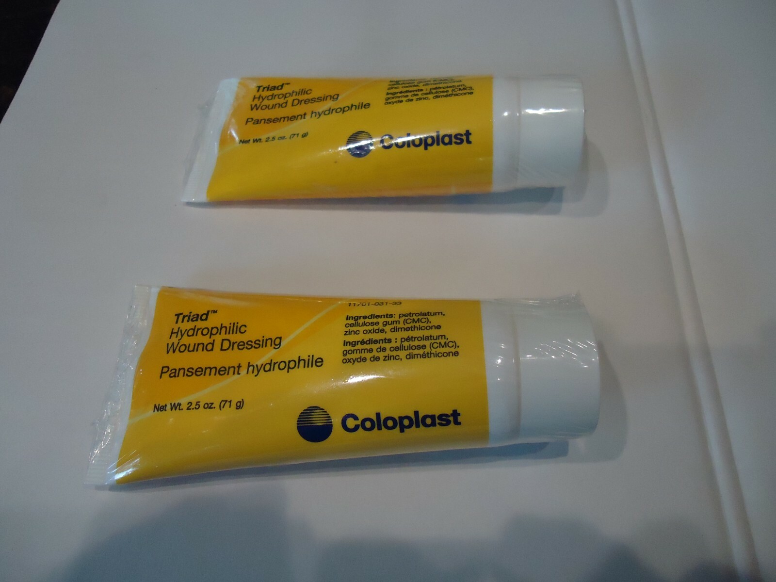 Lot of (2) Coloplast – Triad – Hydrophilic Wound Dressing – 2.5 oz.
