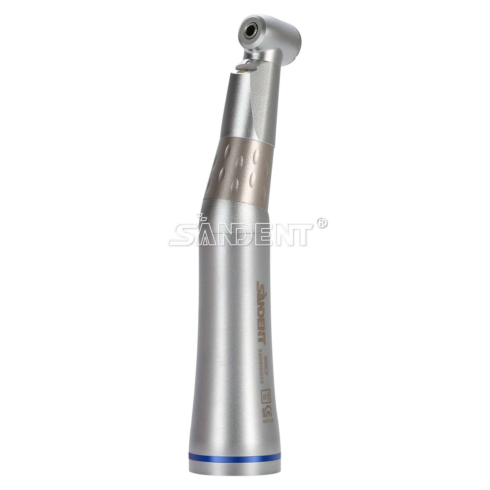 SANDENT 1:1 LED E-generator Fiber Optic Handpiece Contra Angle Inner Channel USA
