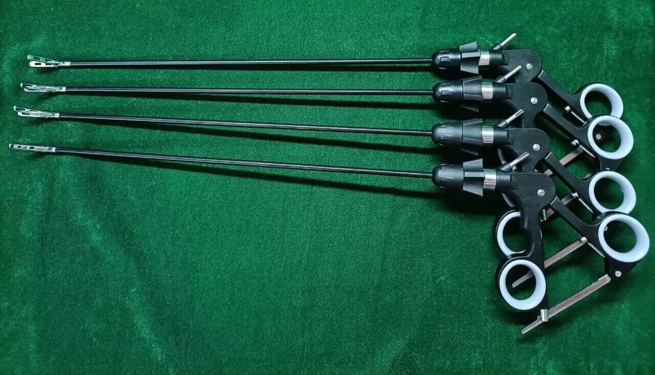 4pc Laparoscopic Croce Olmi Grasper 5mmx450mm Endoscopy Reusable Instruments