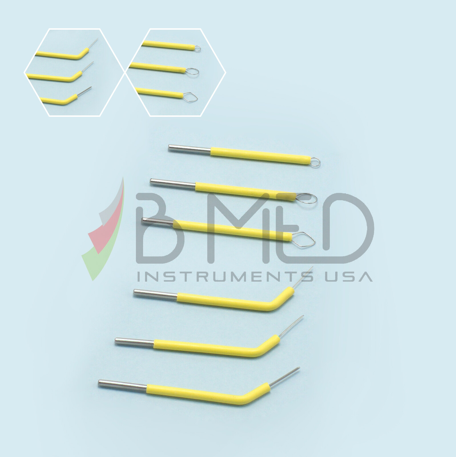 6 Associated Dental Electrode Tips Set Electrosurge For Vet Cutting Unit ART-E1