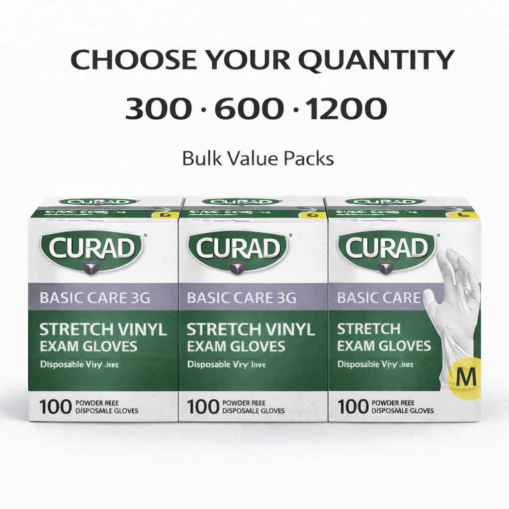 Powder Free Vinyl Gloves S M L Disposable Latex Free Cleaning Food Prep