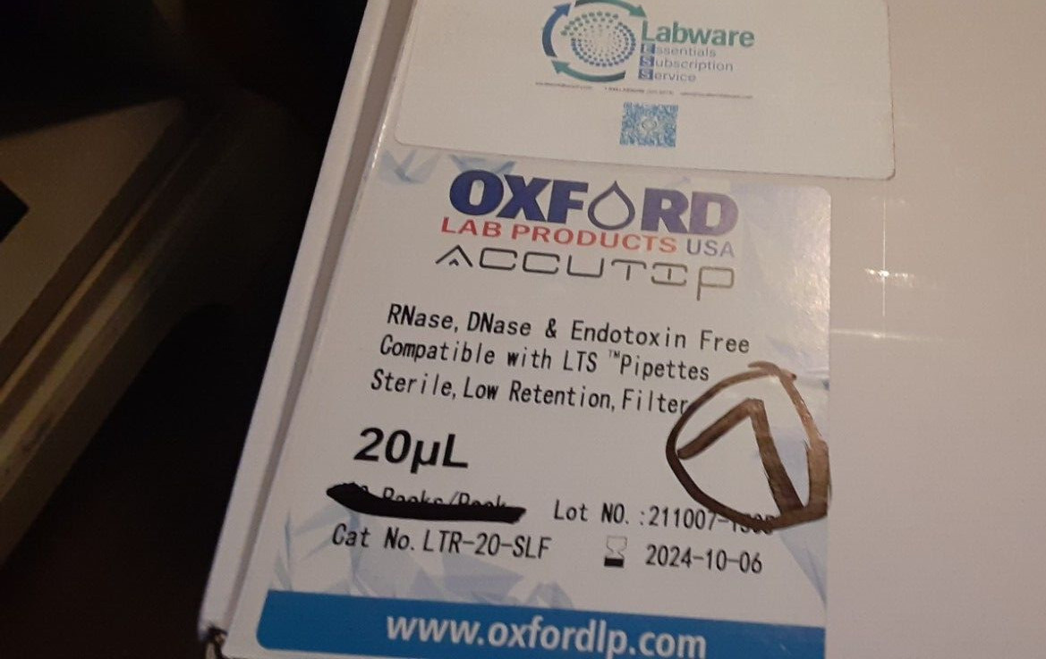 Oxford Lab 20ul/96 well Pipette Tips (7sealed racks)(672 tips)LTR-20-SLF