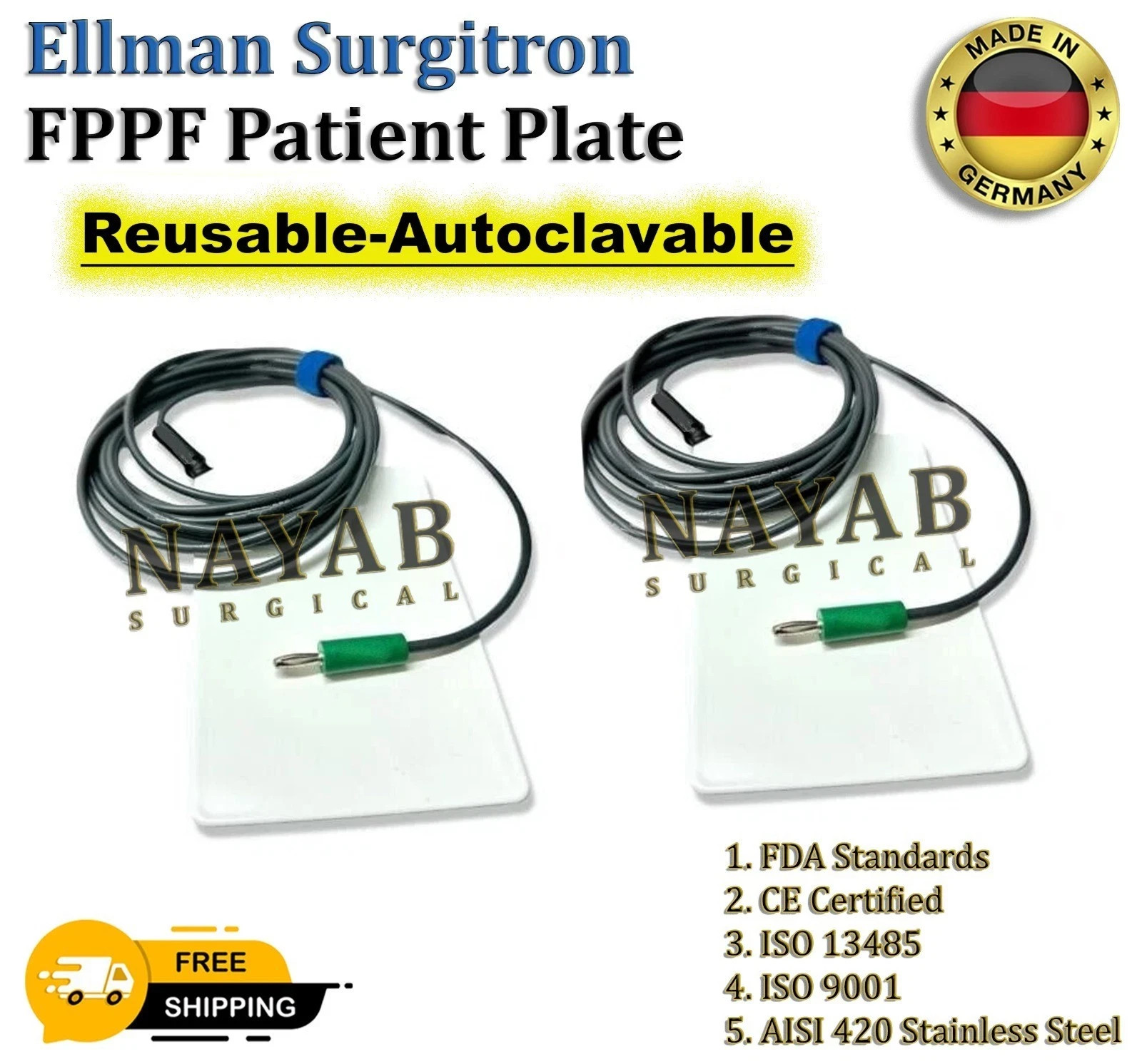 Ellman Surgitron FPPF Patient Plate Antenna/ Ellman Surgitron H4 OEM Original CE