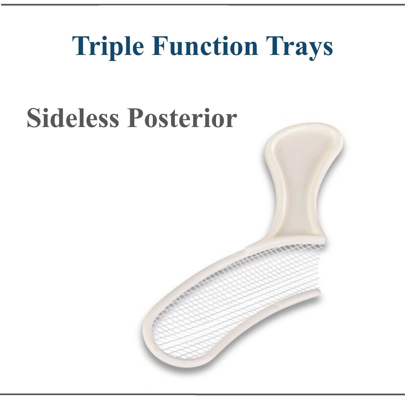 50X Dental Disposable Triple Tray Bite Registration Anterior Posterior Quadrant