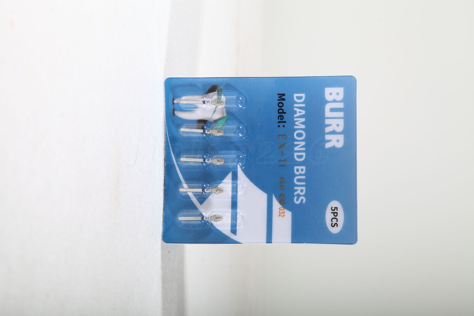 100pcs Dental Diamond Burs for High Speed Handpiece Friction Grip Burs 1.6mm USA