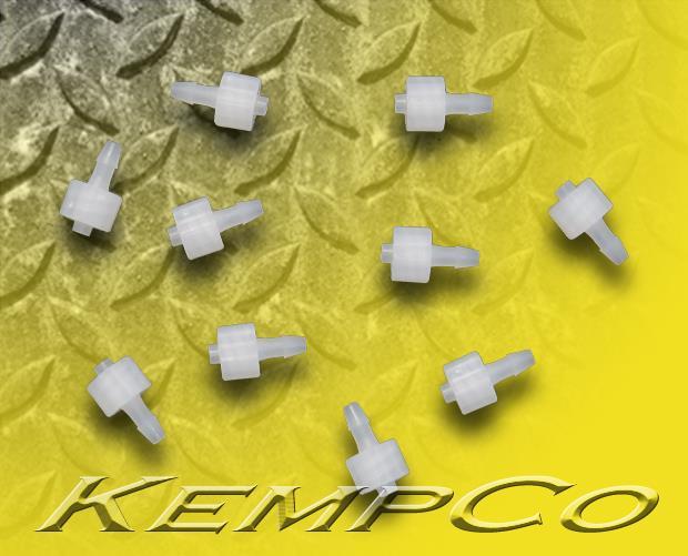 (10) Male Luer to 1/8″ Hose-Barb KYNAR Twist~Connect Fittings Ozone UV Biomed