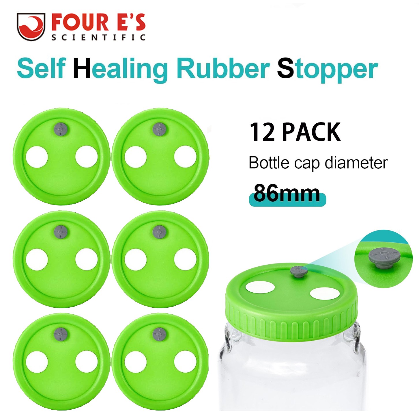 Mason Jar Lid Mushroom Liquid Culture Lids Wide Mouth 0.22um Filter 13mm Stopper