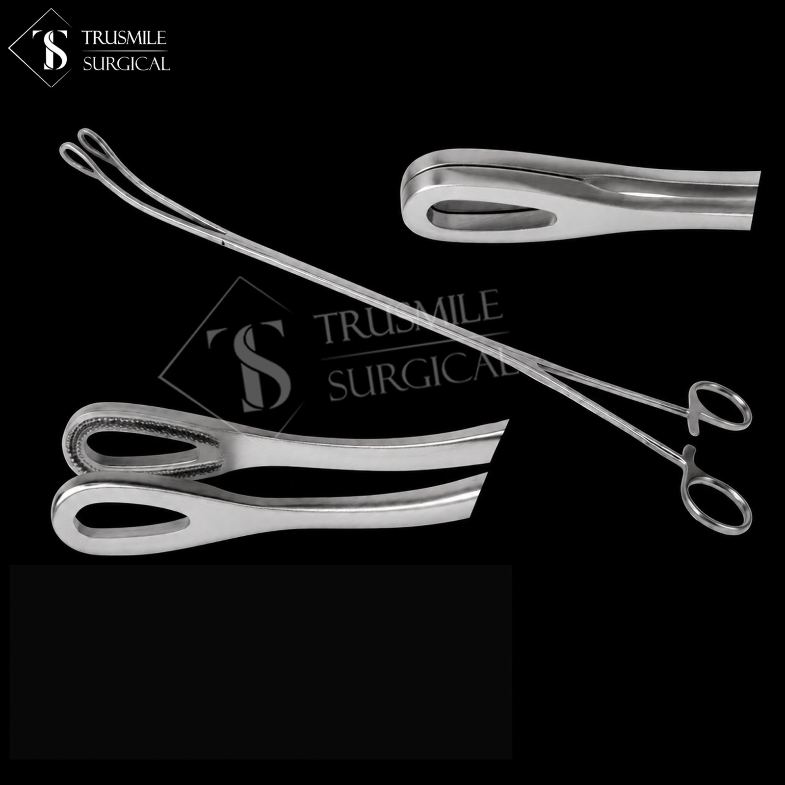 MIS Sponge Forceps 360mm x 10mm | Thoracoscopic VATS Cardiovascular Clamp