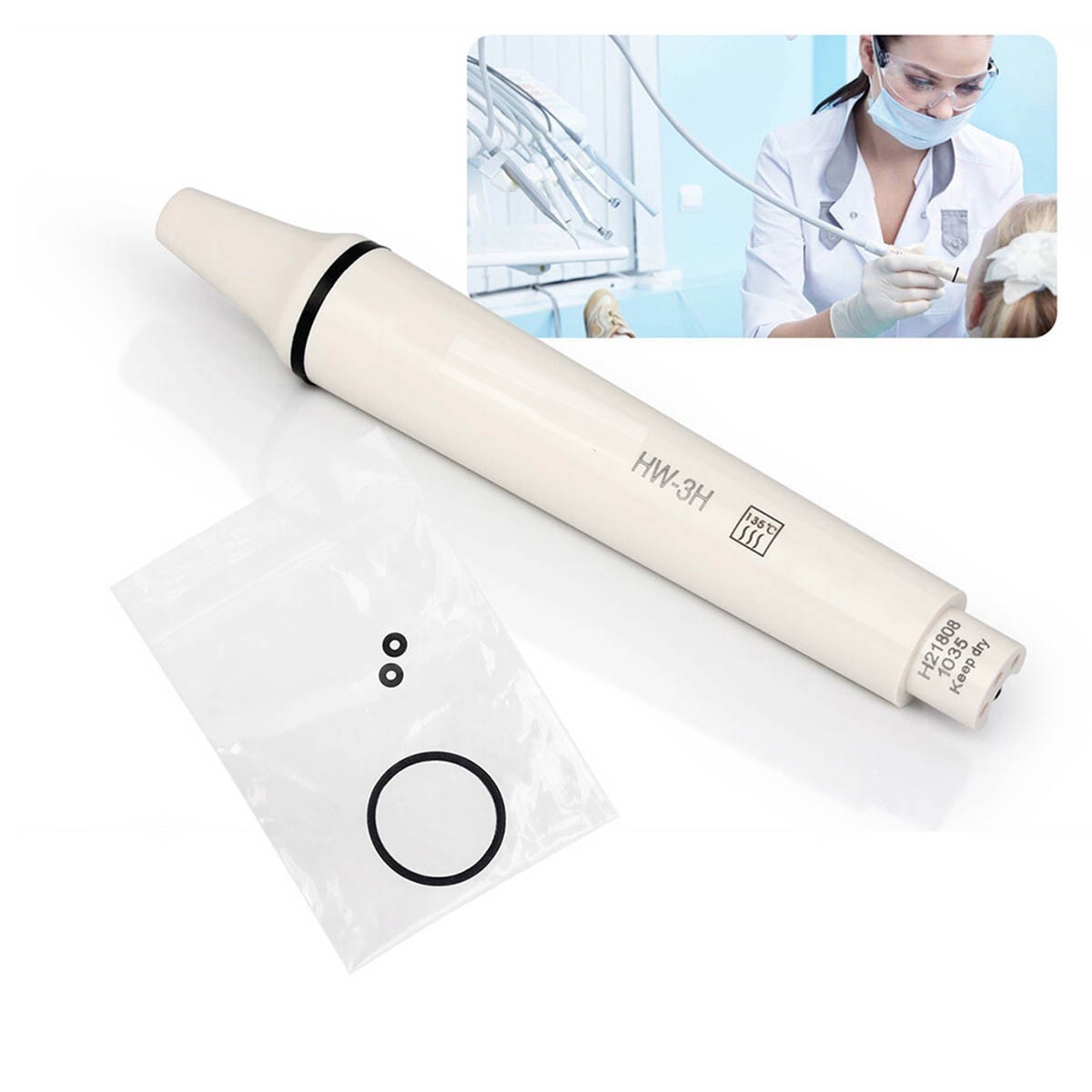 Dental Ultrasonic Piezo Scaler Handpiece LED Fit EMS/WOODPECKER/DTE/SATELEC USA