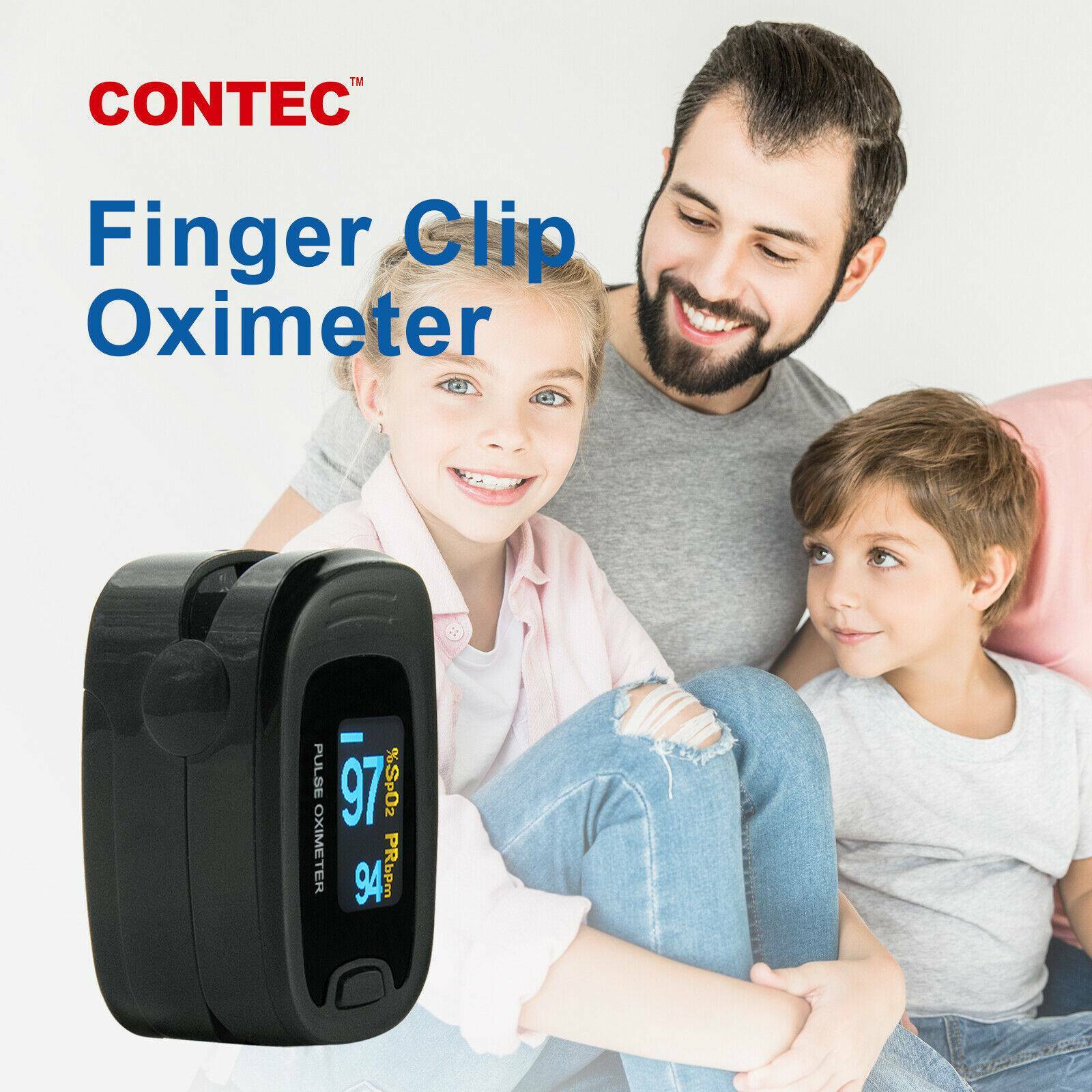 Finger Pulse Oximeter With Case Fingertip Oximetro de pulso de dedo OLED US