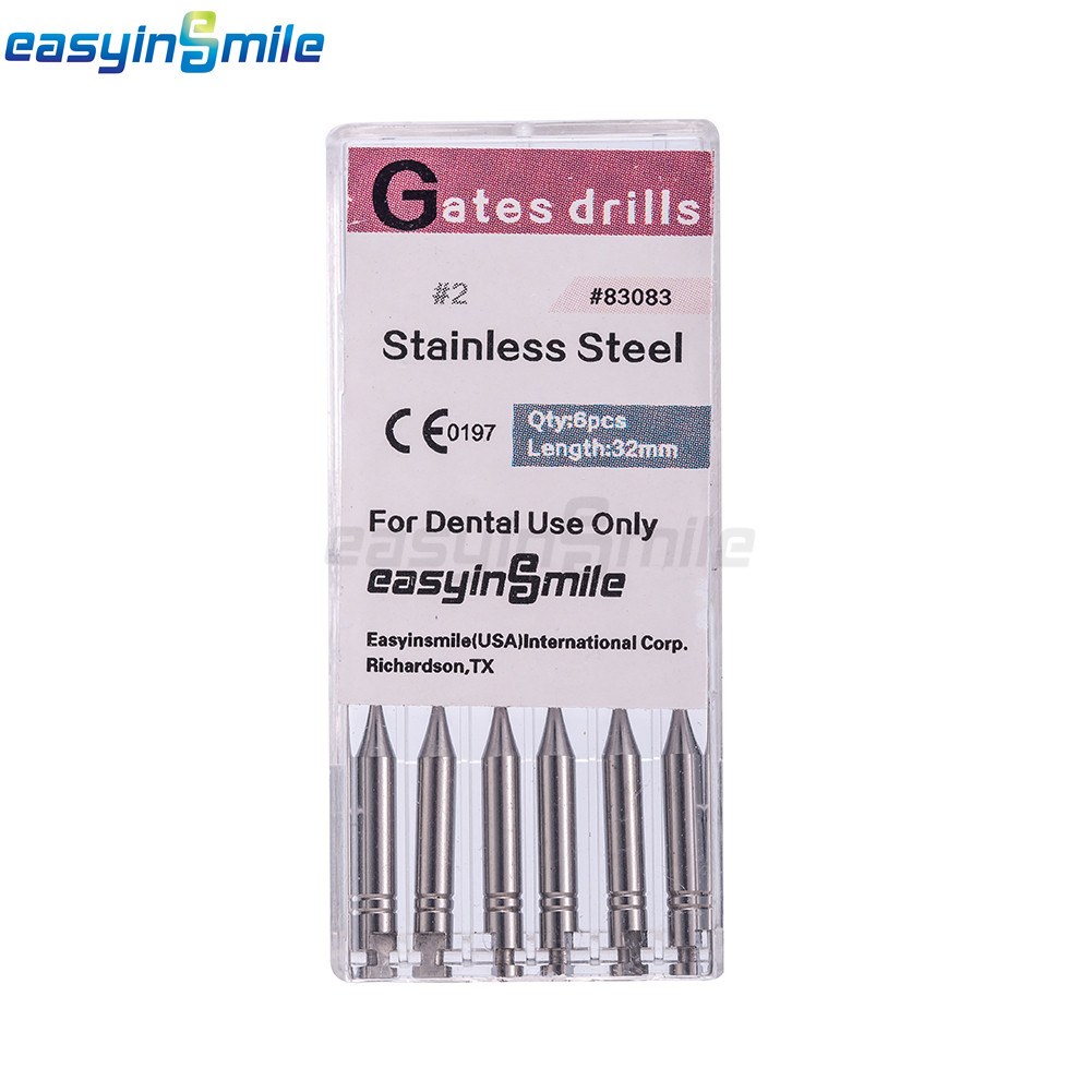 #1-#6 Dental Glidden Drill Endodontic Gates Glidden Bur Root Canal Reamers 6File