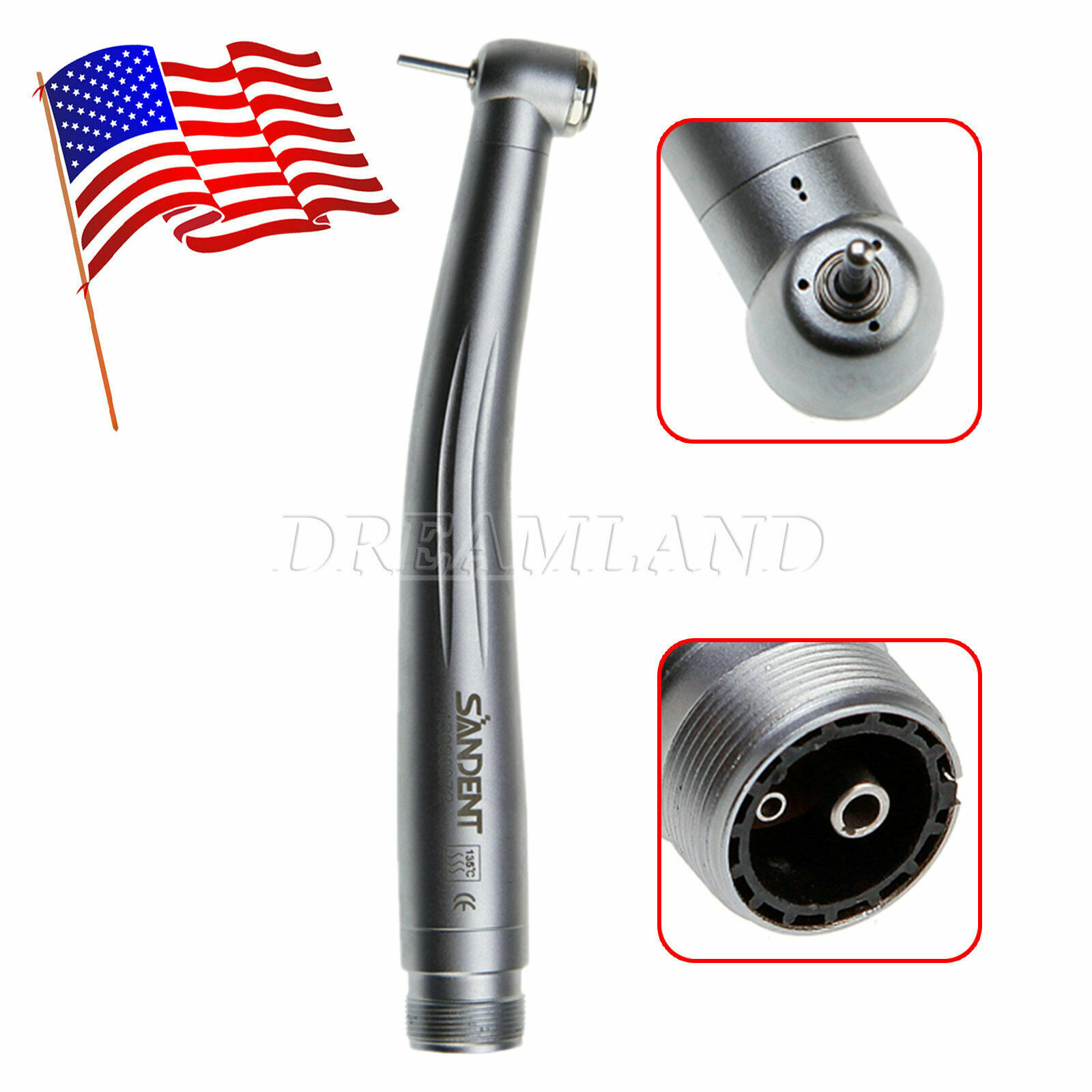 5*Dental High Speed Handpiece Standard Head 2 Hole Borden fit NSK PANA MAX