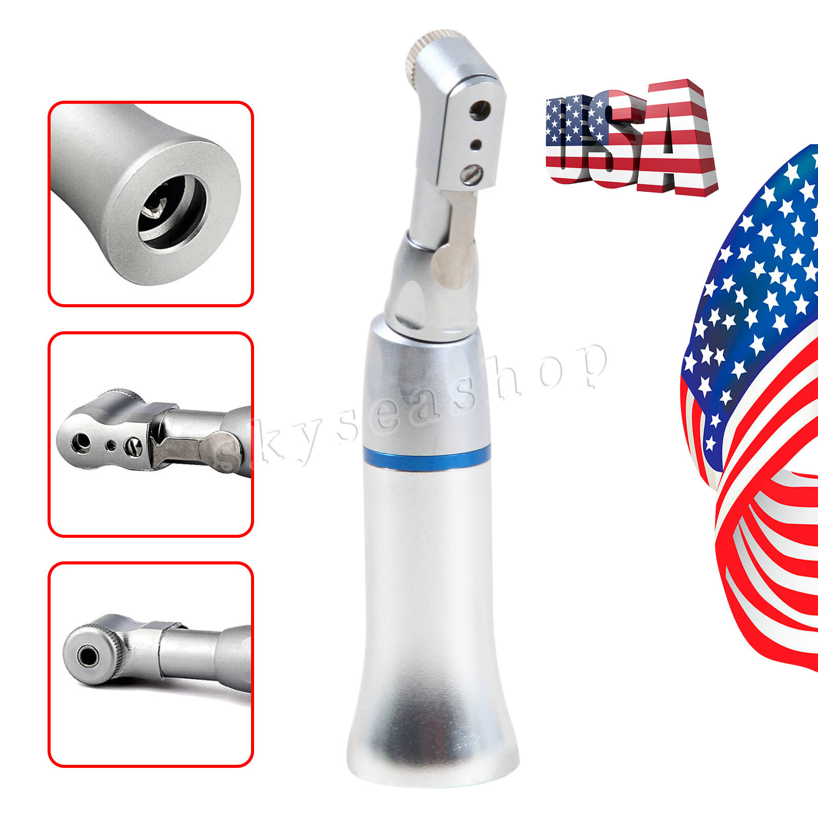 Dental Slow Low Speed Handpiece E-type Push Button/ Latch Contra-Angle NSK Style