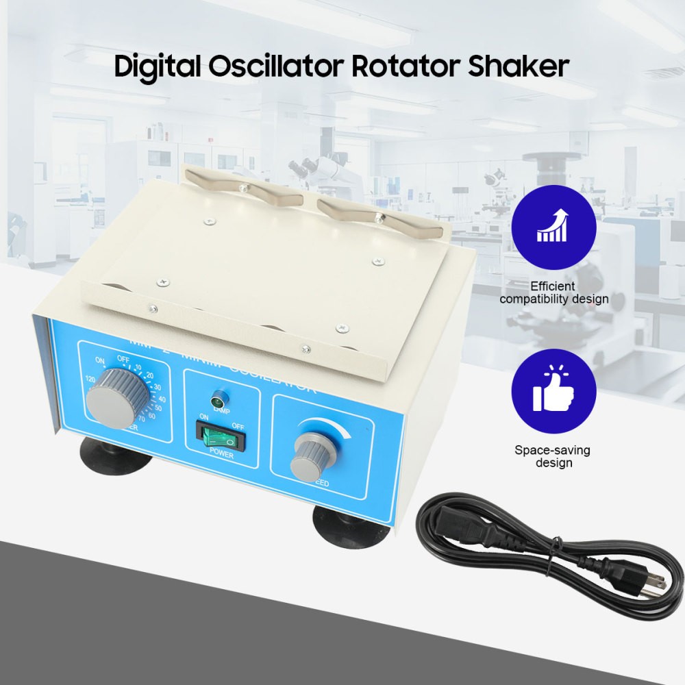 Digital Oscillator Rotator Shaker Lab Micro Plate Shaker with Timer 0-120MIN