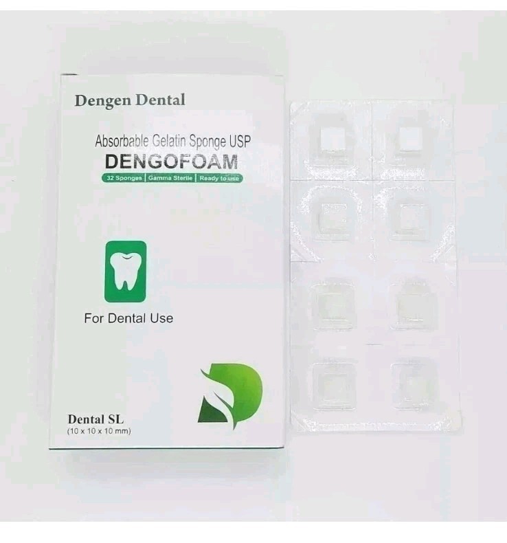 Dengen Dental Sterile Gelatine Hemostatic Sponge Gelfoam Cubes 32pcs free ship