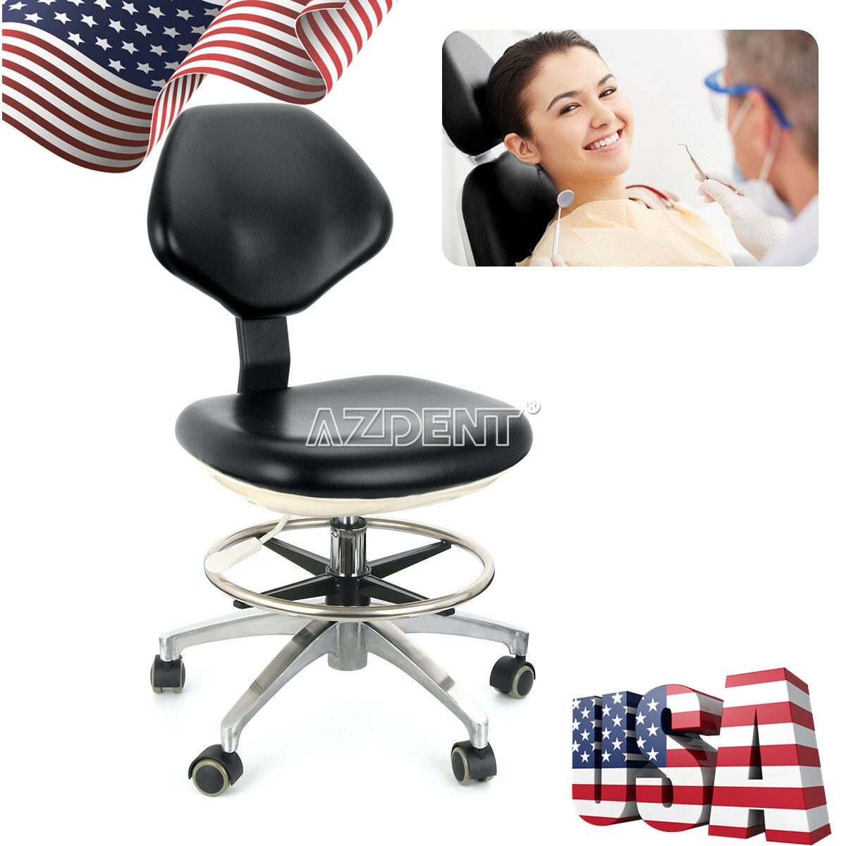 Portable Dental Delivery Unit with Air Compressor Suction / Chair Doctor’s Stool