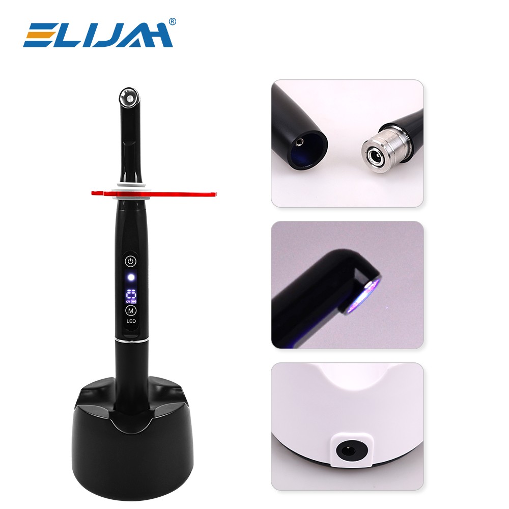 Dental Wireless LED Curing Light 1s/2mm Resin Curing Machine 800-2400 mW/cm² New