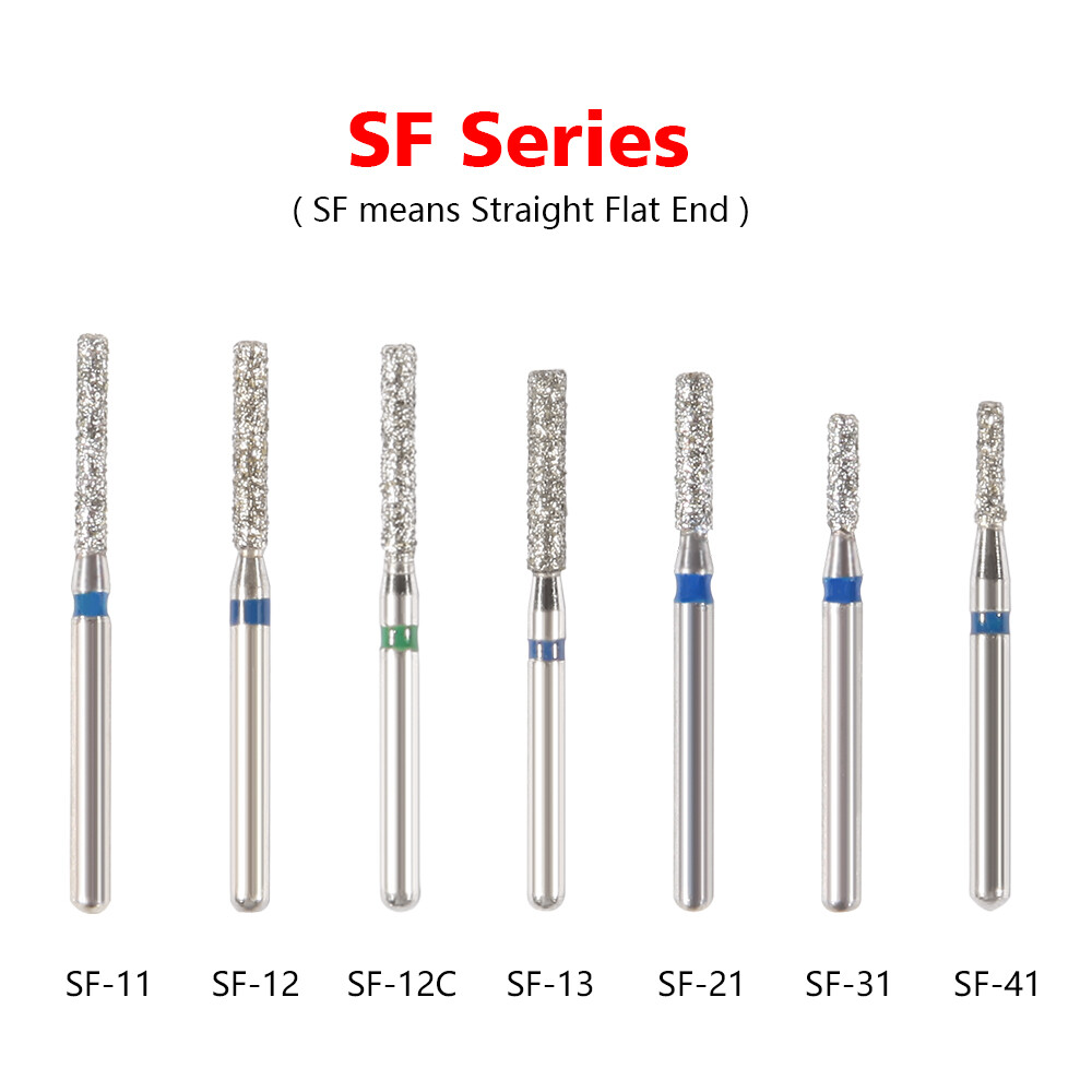 97Types Dental Diamond Burs FG 1.6mm for High Speed Handpiece 5Pcs/pack SA