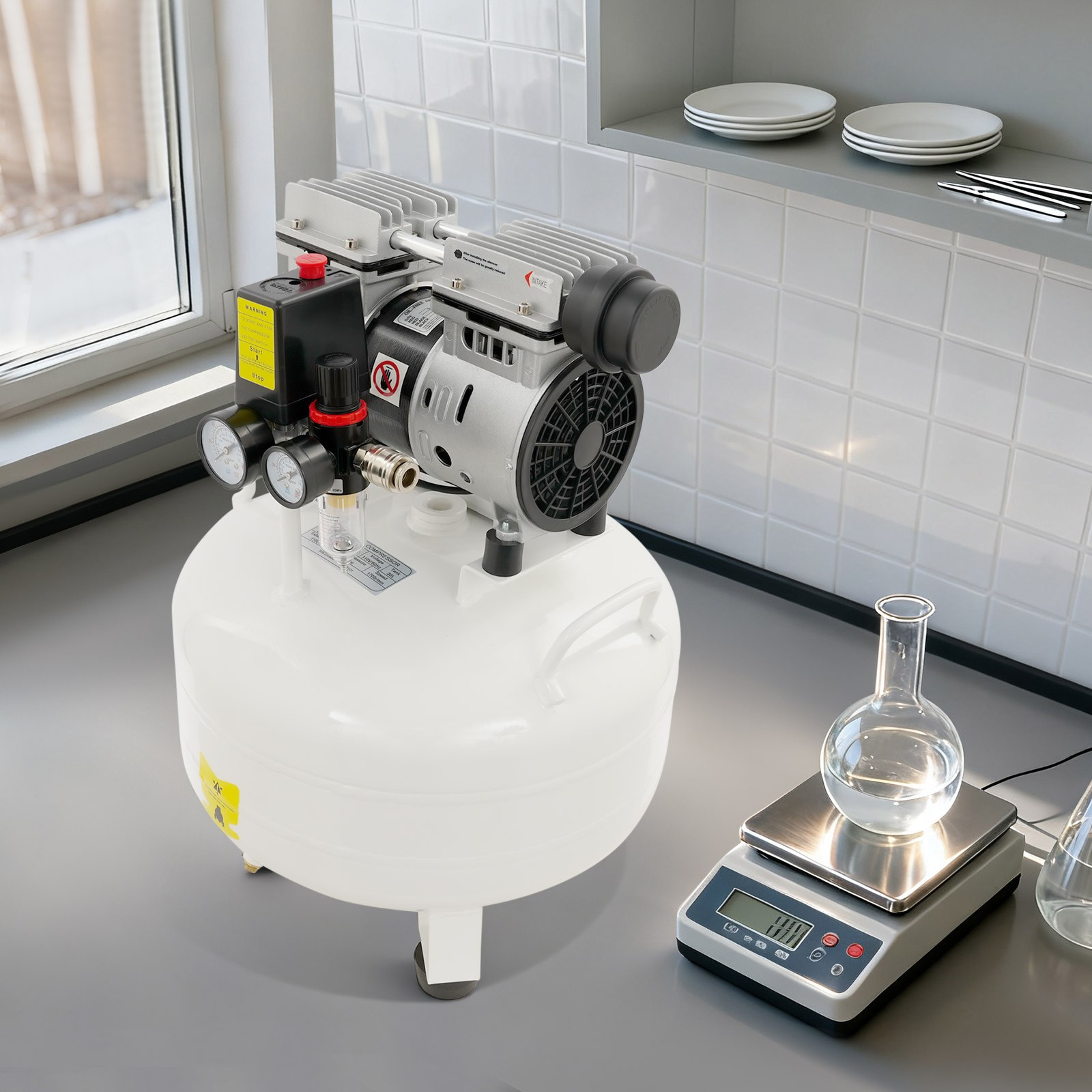 Air Compressor Vertical Airing Compressing Machine for Nail Guns Inflating Tires