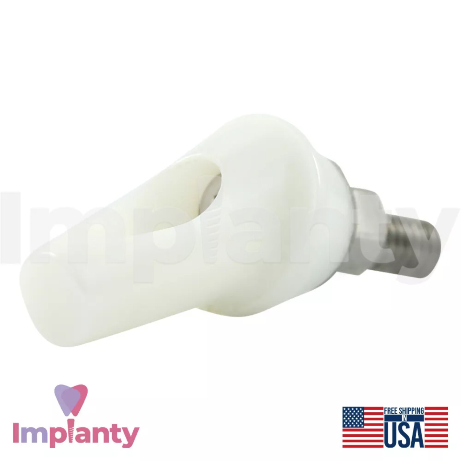 10x GDT Angulated Zirconia Dental Prosthetic 25° Ø5.4mm Titanium Int Hex 2.42mm