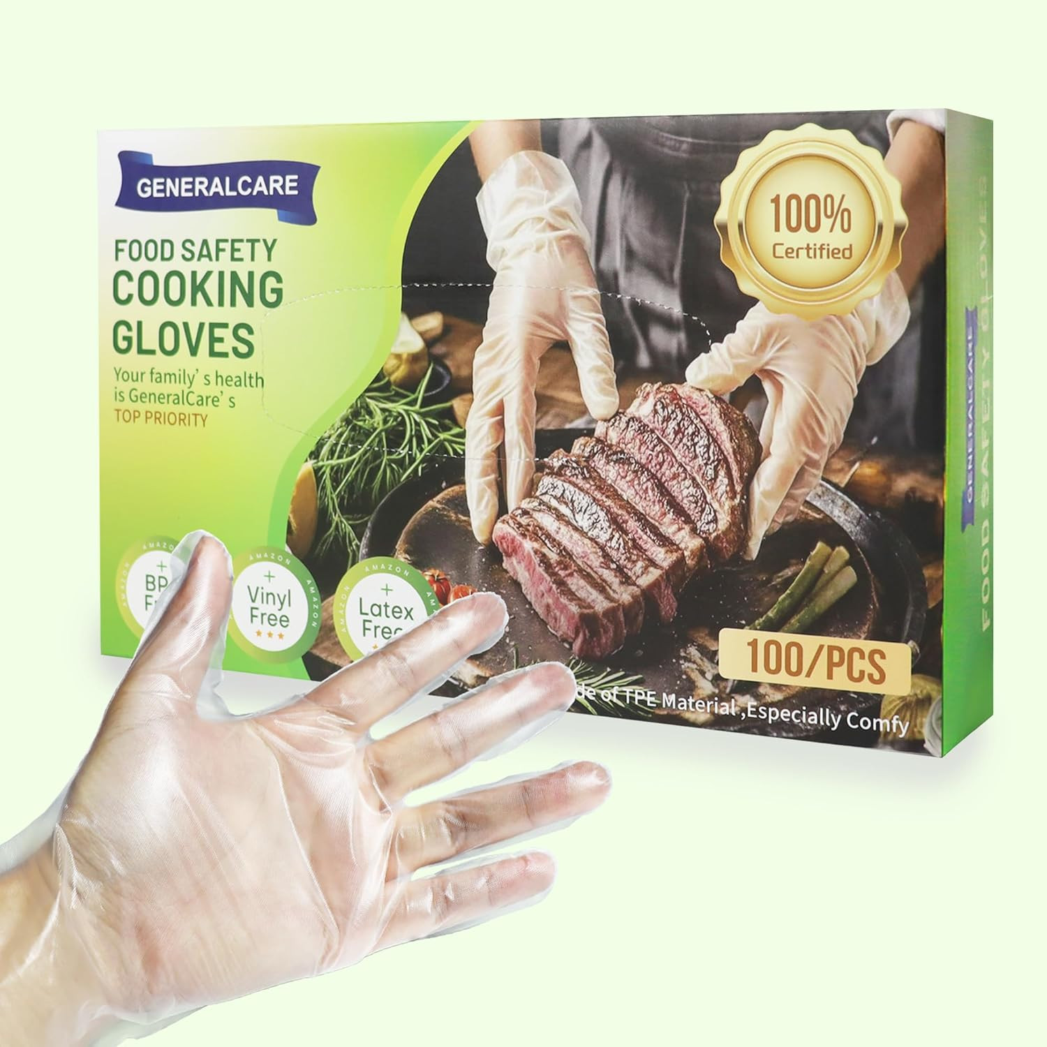 Disposable Cooking Gloves for Food Prep, Handling and Serving, Kitchen Food S…