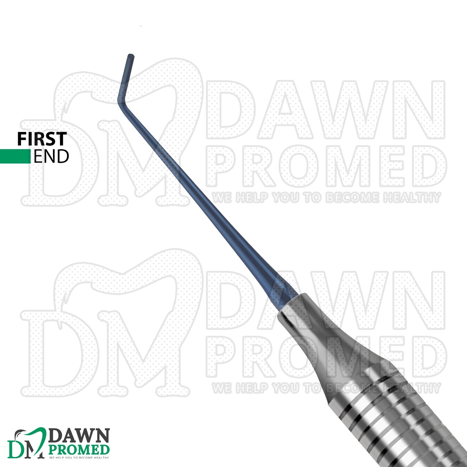 6 Pcs Composite Plastic Filling Instrument #W3 Double Ended Blue Titanium Coated