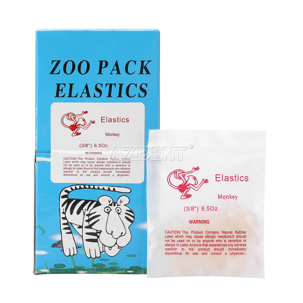 NEW Dental Orthodontic Elastics Bands Ties Animal Zoo Pack 5000pcs/Pack