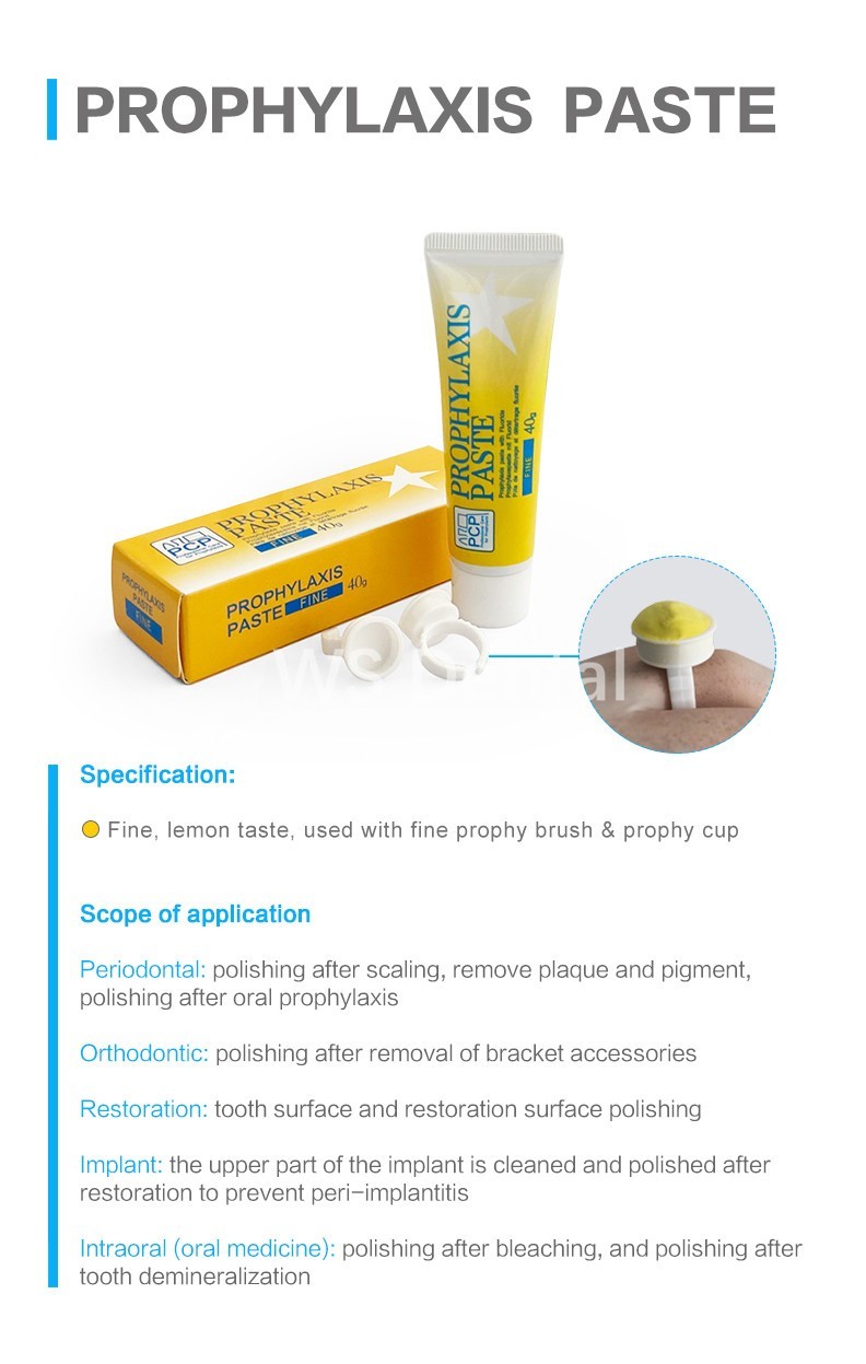 40g Dental Prophy Paste Fine Regular Grit Prophylaxis Tooth Polishing Paste