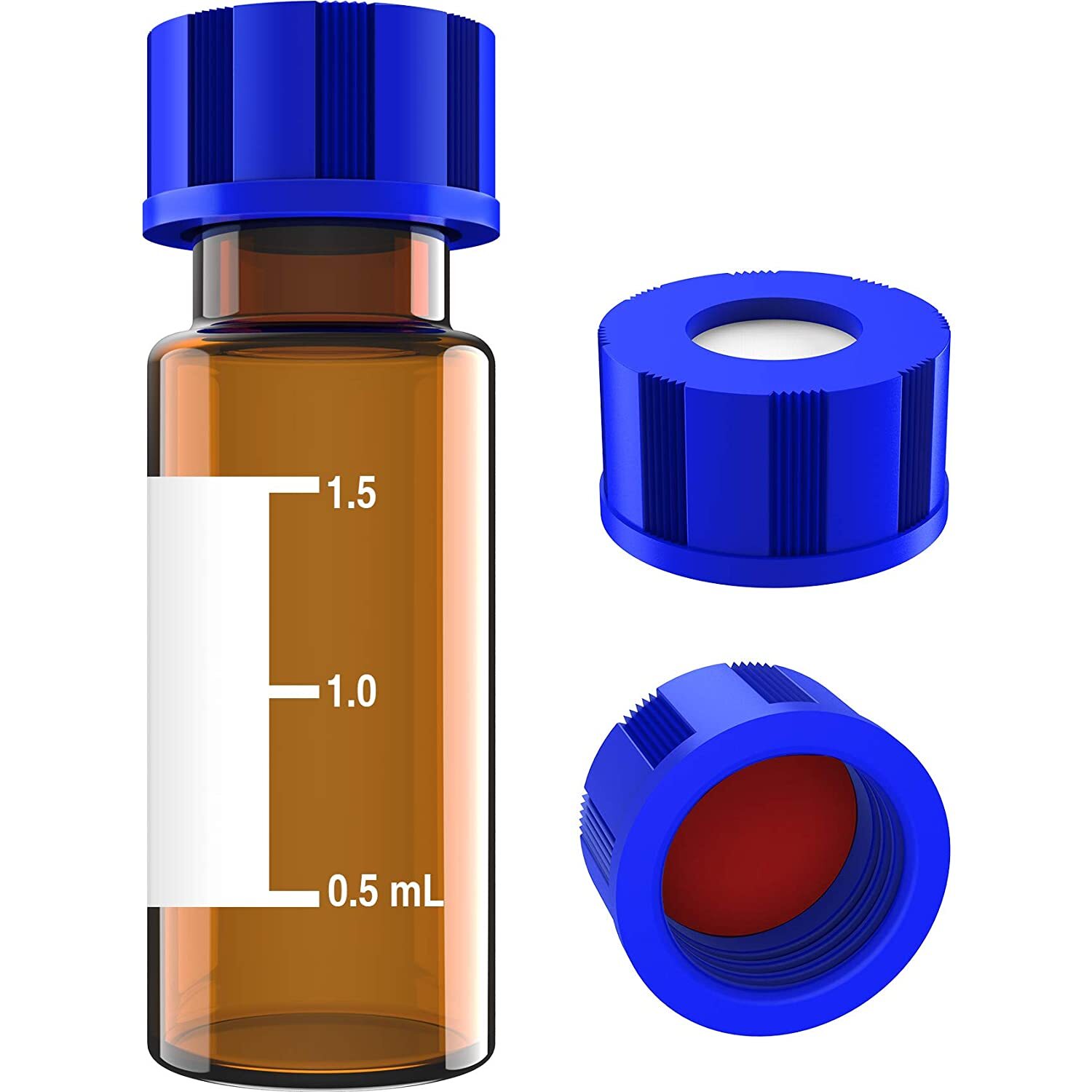 1000Pcs Lab 9mm Screw Thread Autosampler Vials 2ml Borosilicate Glass f/Agilent
