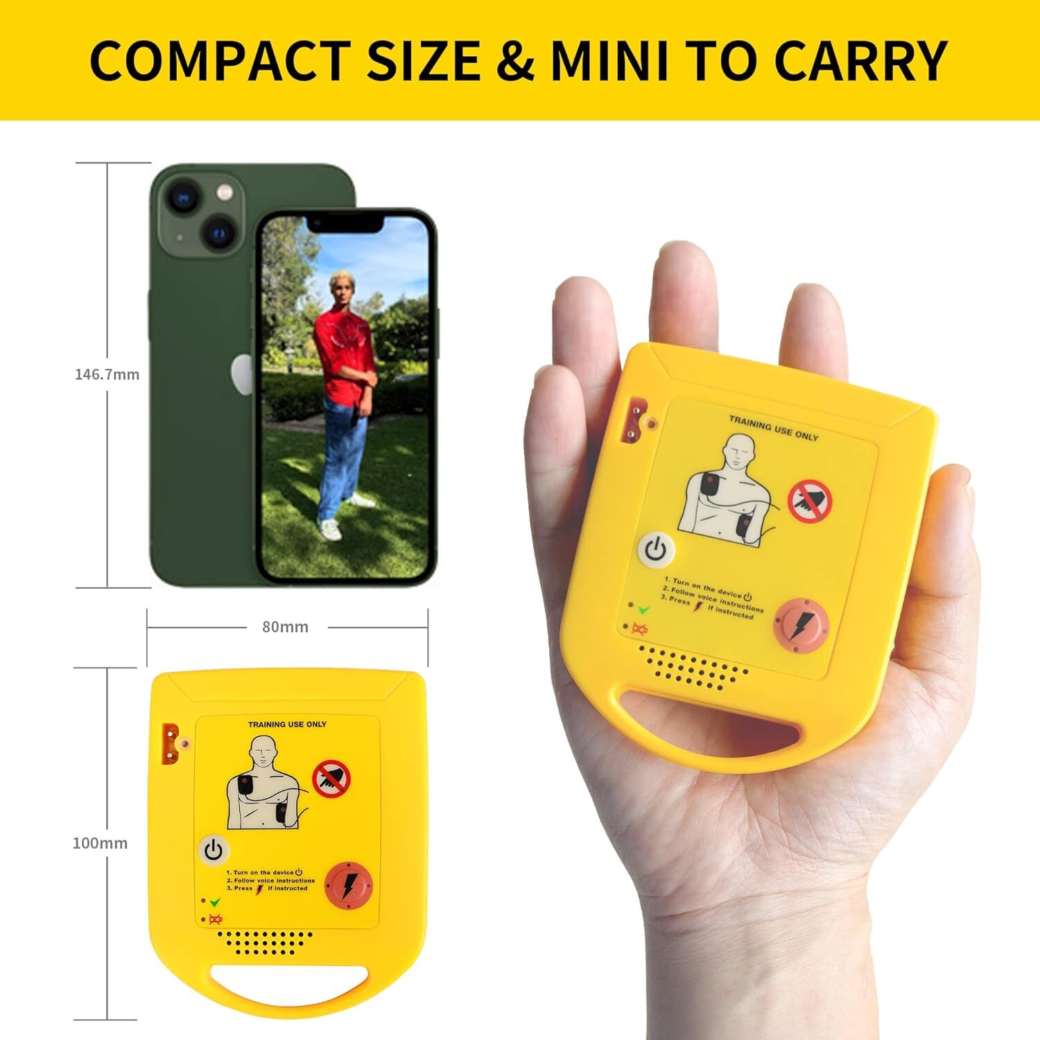 AED Trainer XFT-D0009 Mini Training First Aid Device Teaching Machine Train Kits