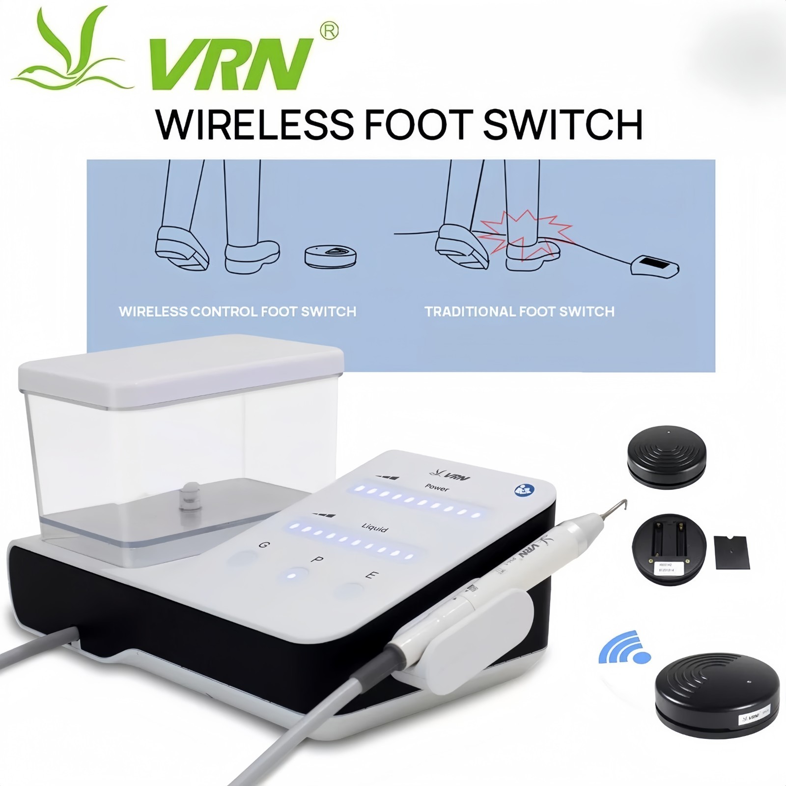 VRN DA-20 Dental Ultrasonic Scaler with LED Handpiece Auto Water Supply