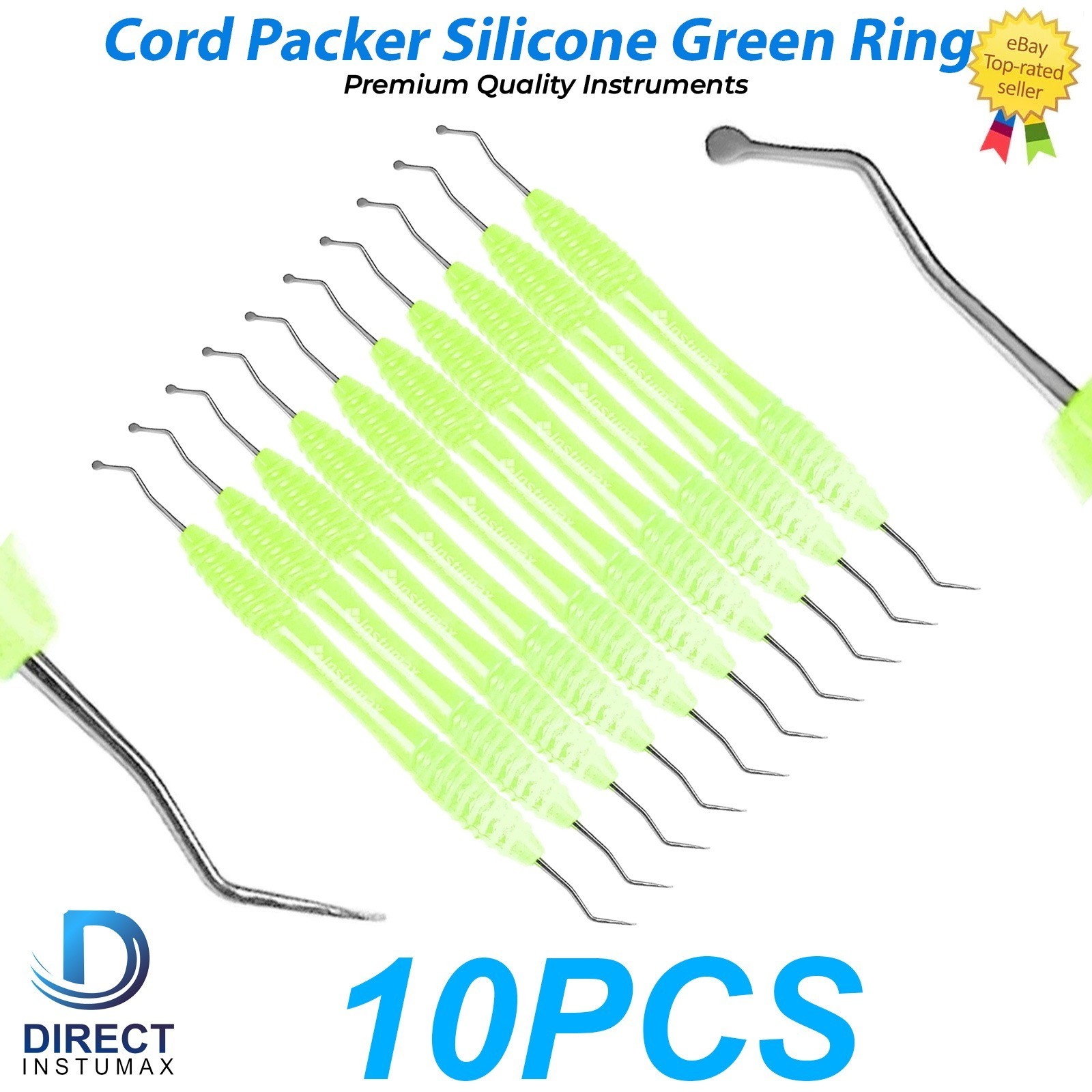 Cord Packer Dental Gingival 10Pcs Retraction NON-SERRATED Dental Instrument