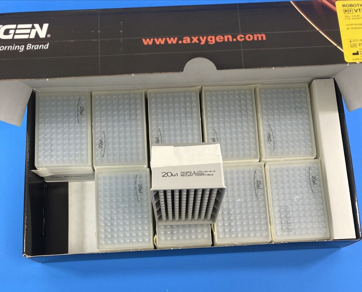 Axygen Pipette Tips 20 ul 50 Racks with 96 Tips Each for Agilent VPrep and Bravo