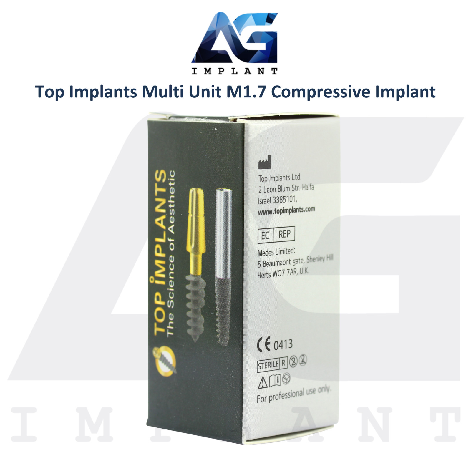 10 Titanium Compressive Monoblock Multi Unit M1.7 Dental Fixtures SLA Surface