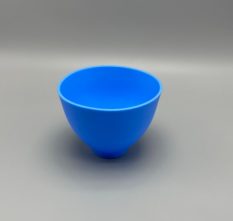 Dental Lab Mixing Bowl Flexible Silicone Rubber Extra Large Blue Bowls Hygienist