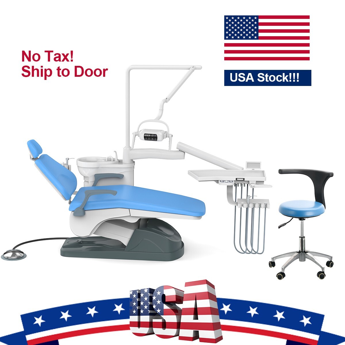 FDA Dental Unit Chair Computer Controlled DC Motor Functional Foot Pedal