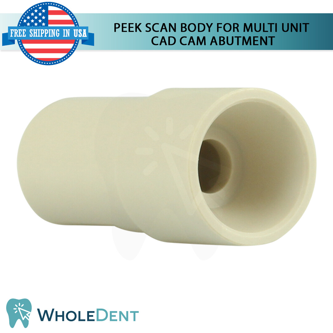 RP Conical Connection Angulated 17° Multi Unit 1.6mm Scan Body Titanium Base Set