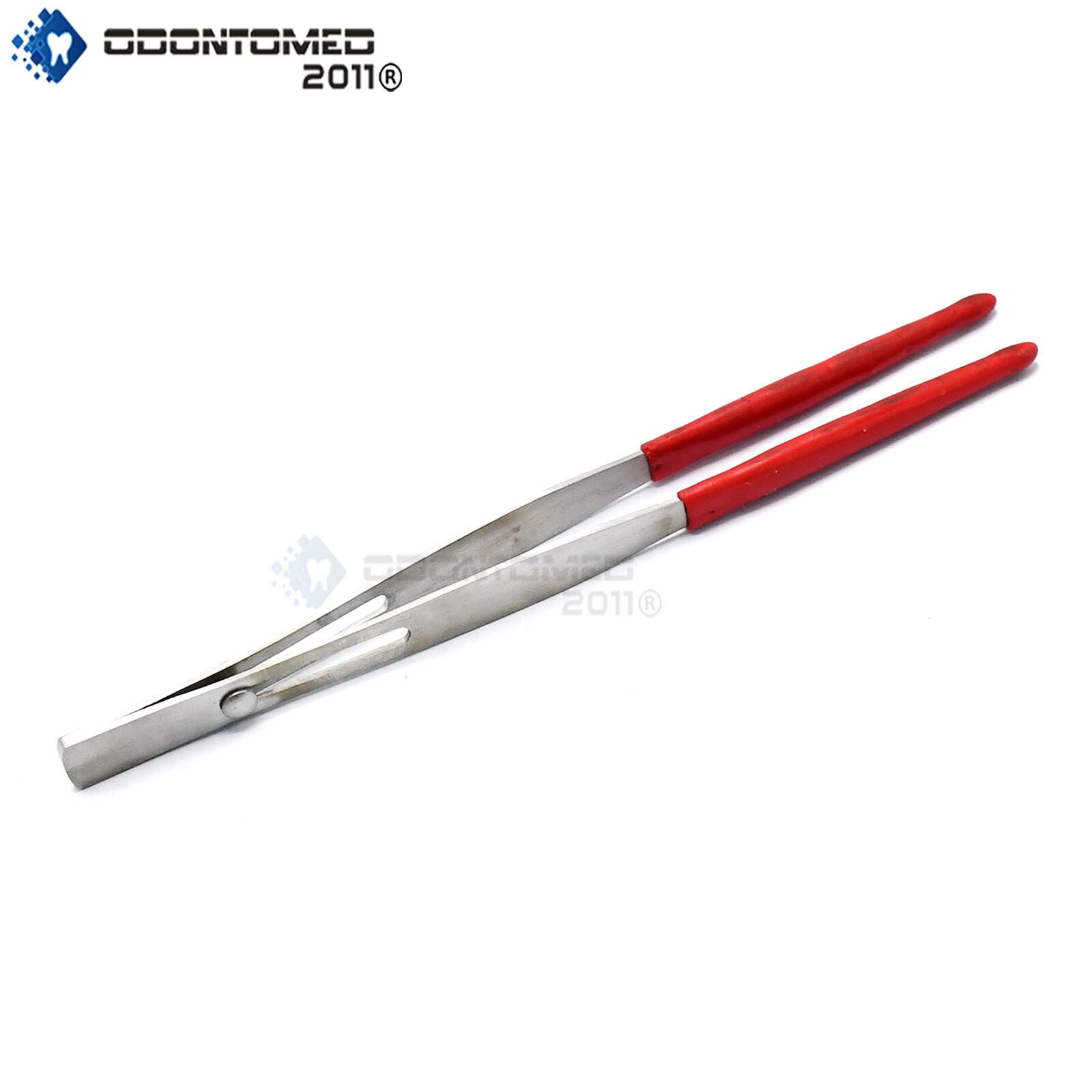 Rubber Tipped Tweezers Locking Straight Tips Slide Lock Soft PVC No Scratch 6″