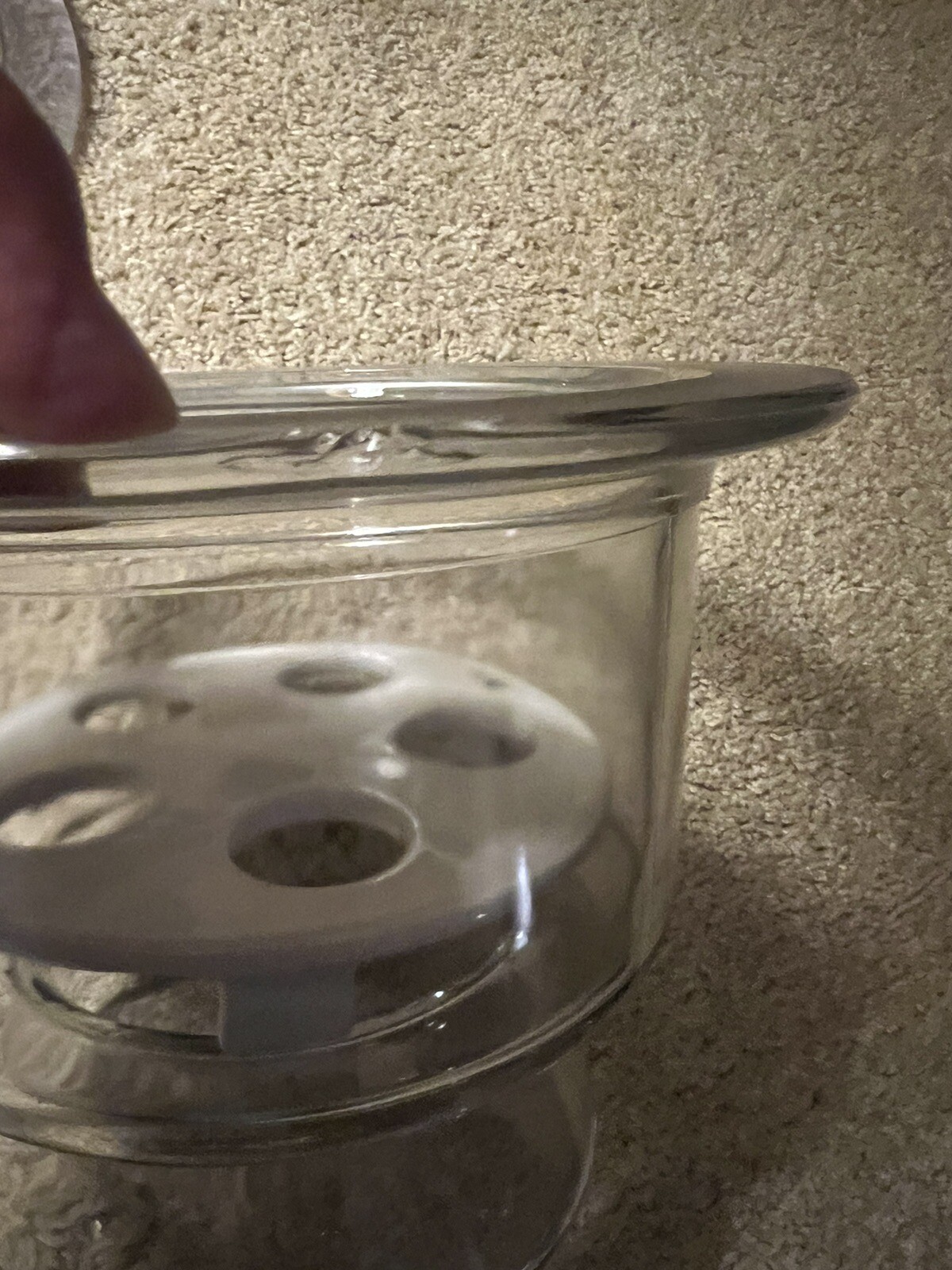 Vintage Medium Wheaton Glass Non Vacuum Desiccator USA
