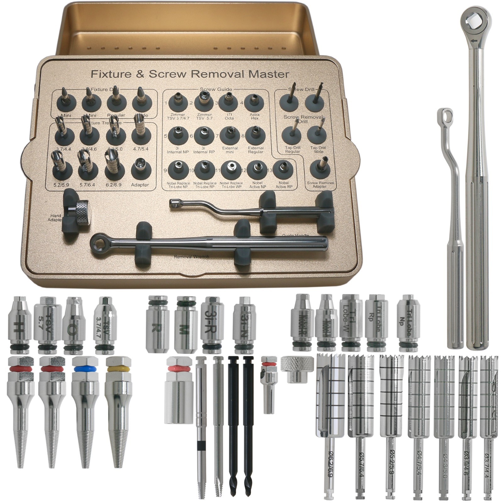 US Implant Fixture & Fractured Screw Removal Kit MCT FSRK-02 NeoBiotech SR