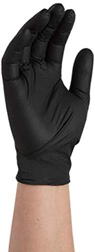 Sysco High Performance Black Nitrile Gloves Large 100 Count Non Sterile