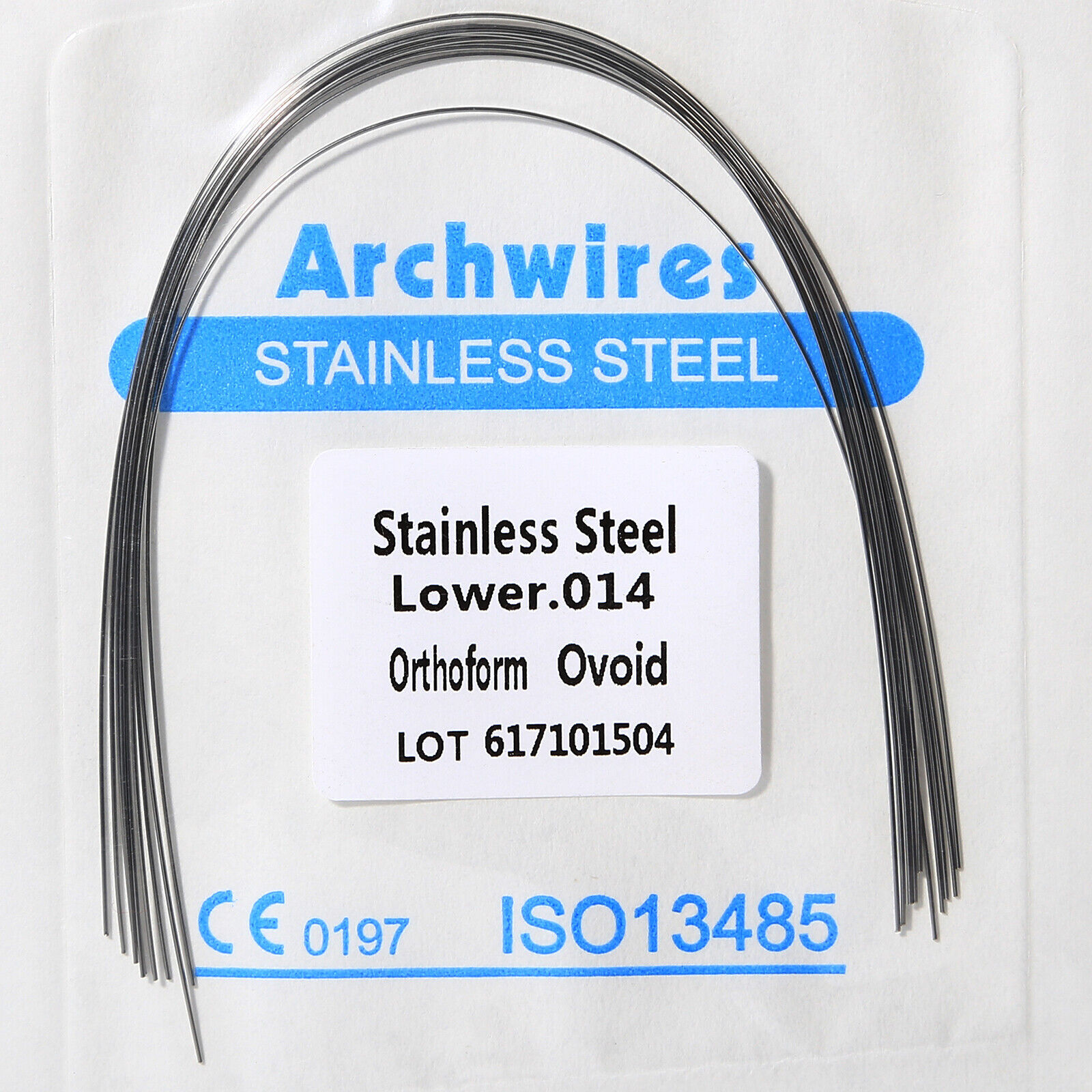 Dental Orthodontic Stainless Steel Rectangular Arch Wire Natural/Square/Ovoid
