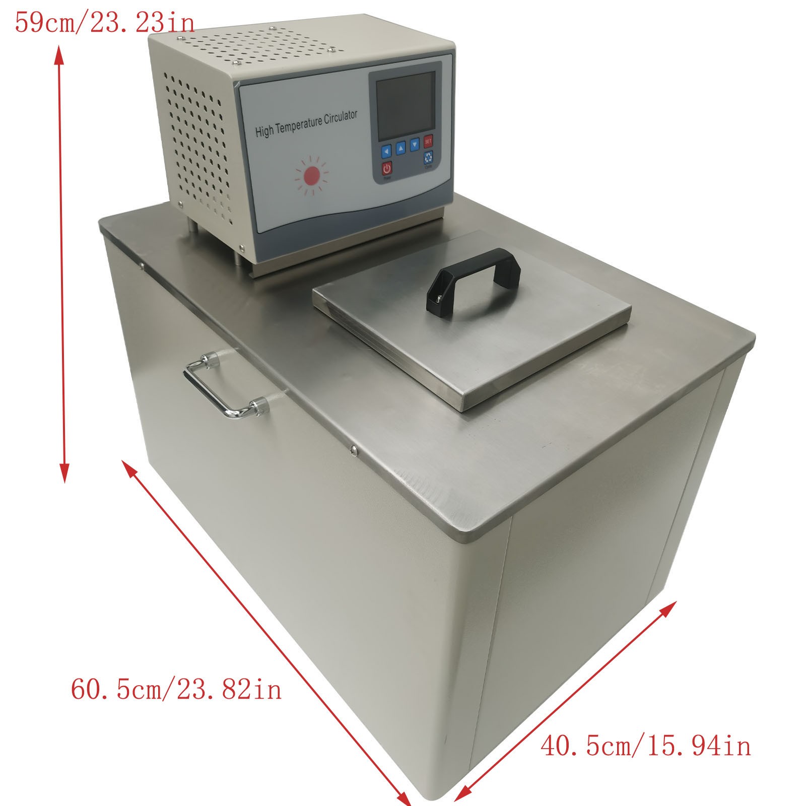 High Temp Circulator 50L 300°C 15L/min Flow Thermostatic Oil Bath w LED Display