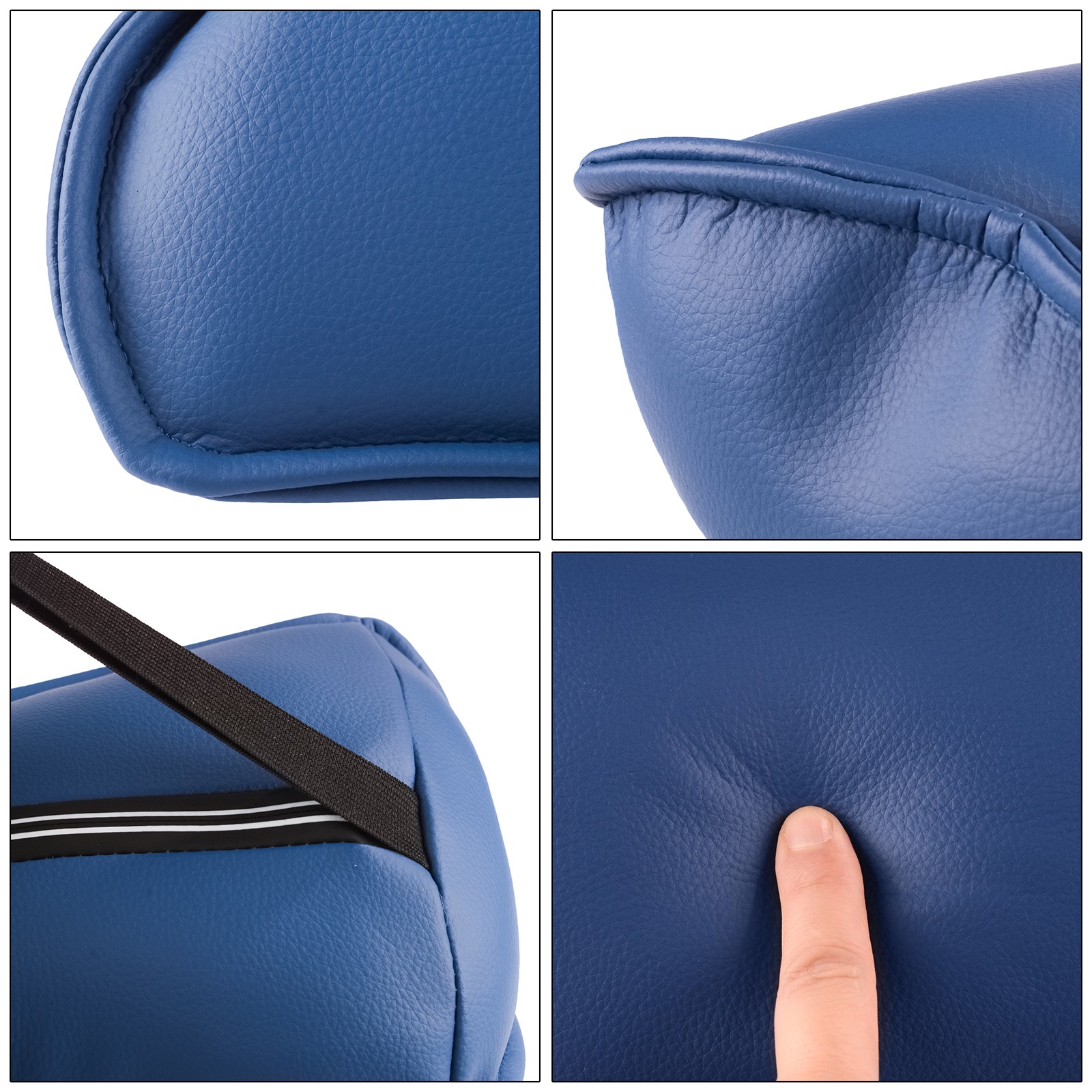 Memory Foam Dental Headrest and Lumbar Cushion Pillow for Dental Chair Dark Blue