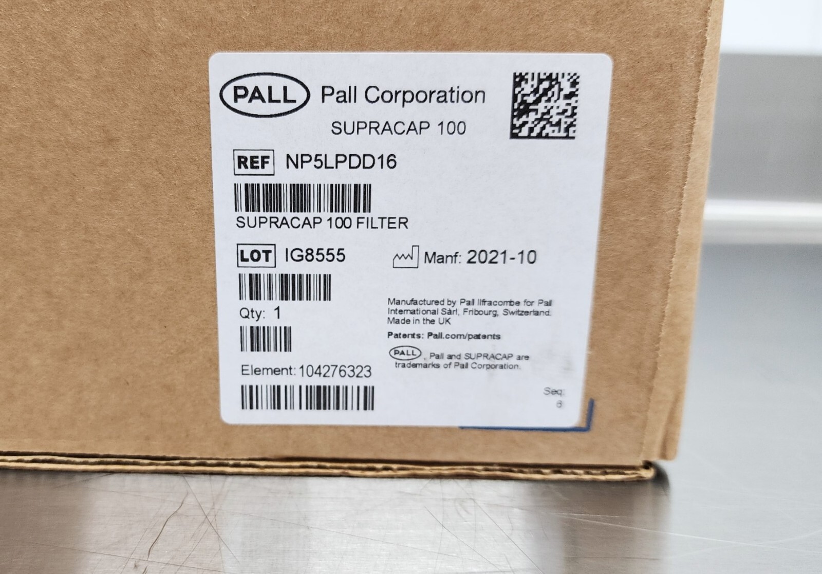 CYTIVA NP5LPDD16 PALL Supracap 100 depth filter capsule, in-line style, 5 in