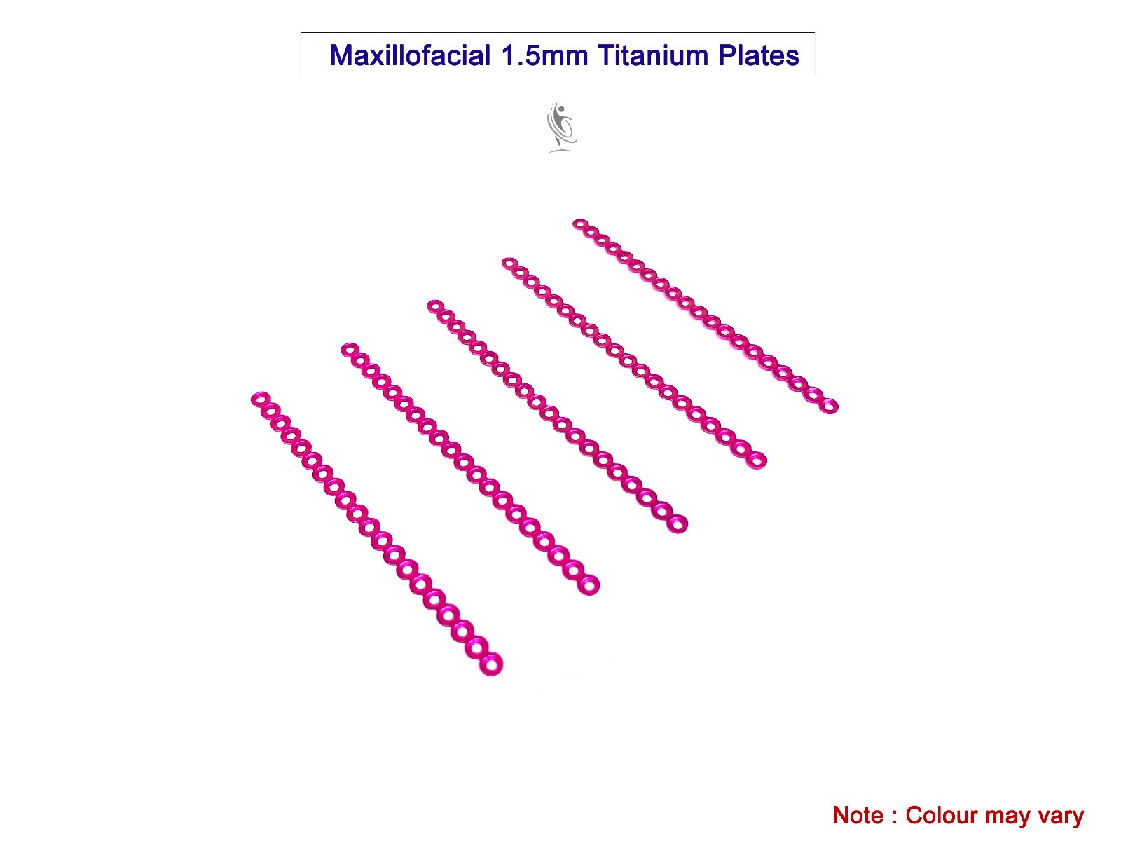 Maxillofacial 1.5mm Titanium Plates with maxillofacial screw