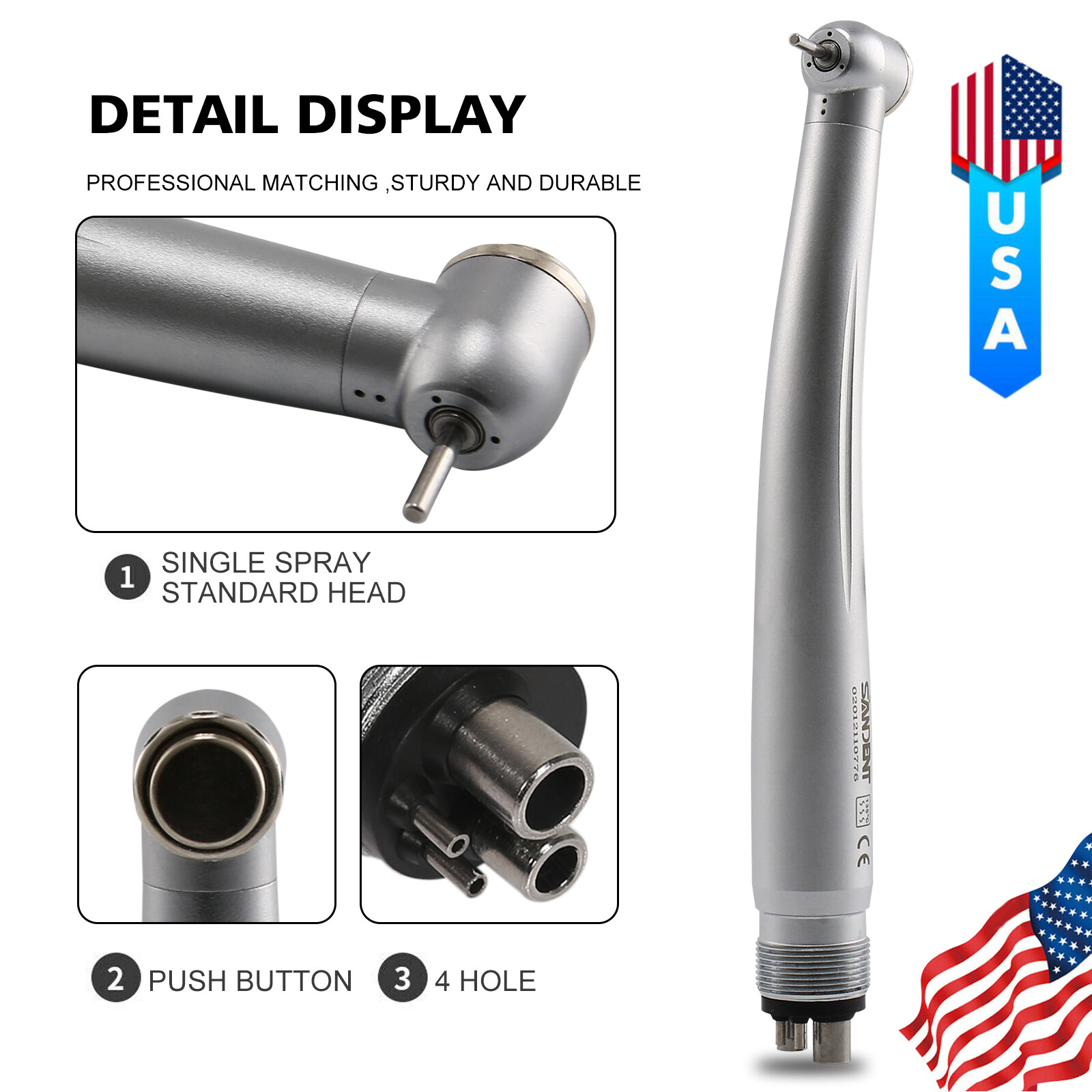 Air Turbina NSK PANA MAX Style Dental Fast High Speed Handpiece 4 Hole STNABM
