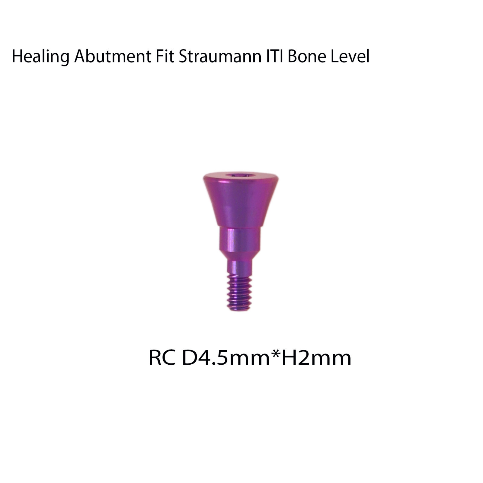 Dental Healing Abutment Closure Cap Regular Fit Straumann ITI Bone Level