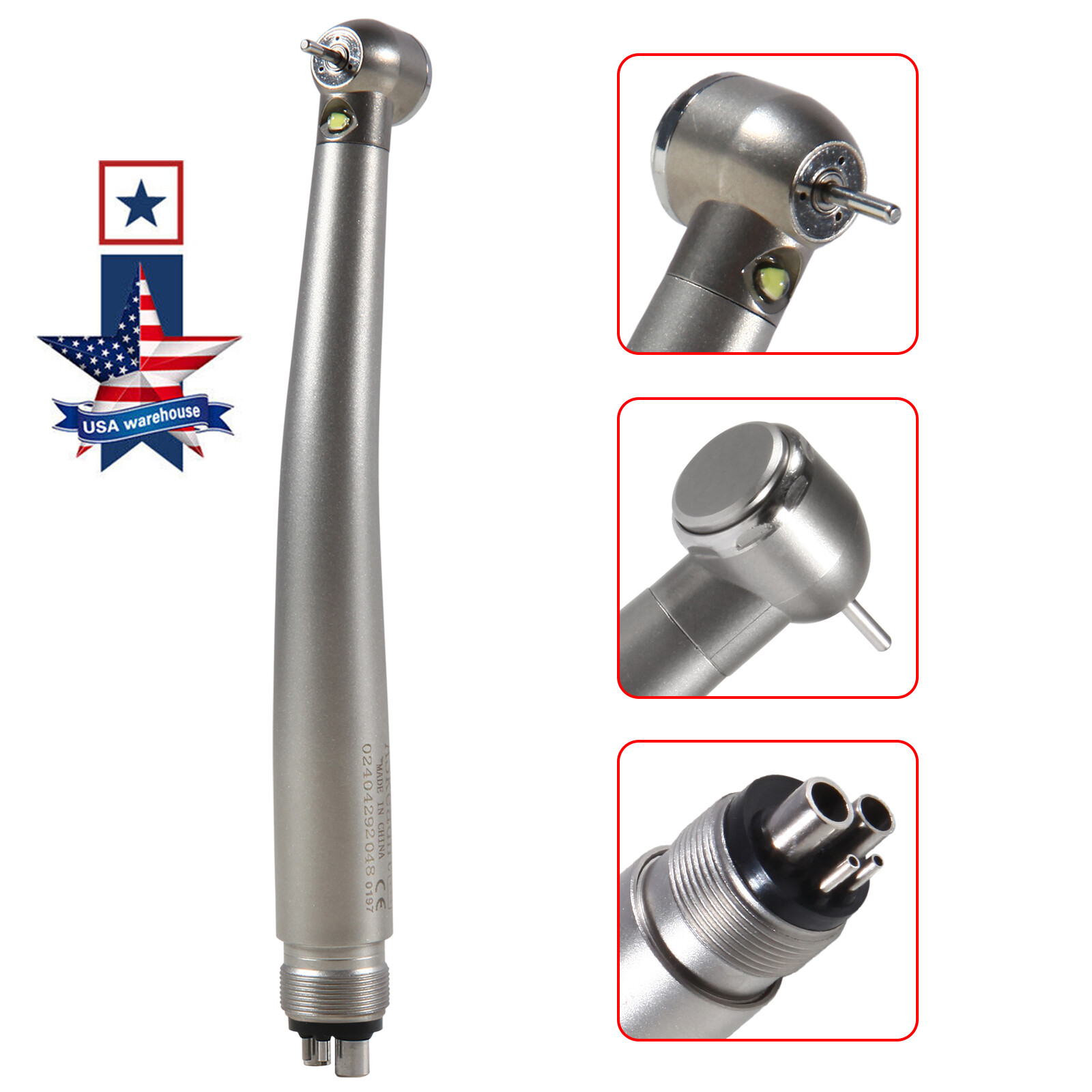 Dental Fiber Optic LED E-generator High Speed Handpiece 4H Connection Y