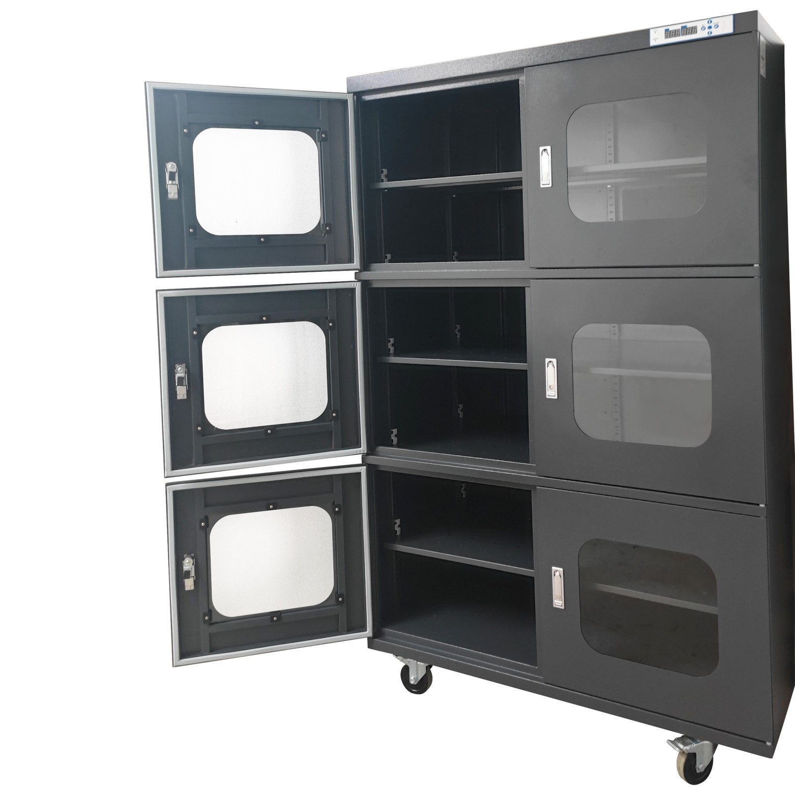 110V 1428L Electronic Dry Cabinet Industrial Ultra-Low Humidity 6 Door Dry Box